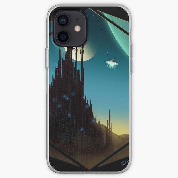 Sci-fi Cityscape Art Print iPhone Soft Case