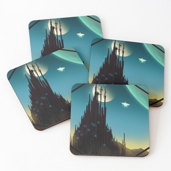 Item preview, Sci-fi Cityscape Art Print designed and sold by RalphTArt.