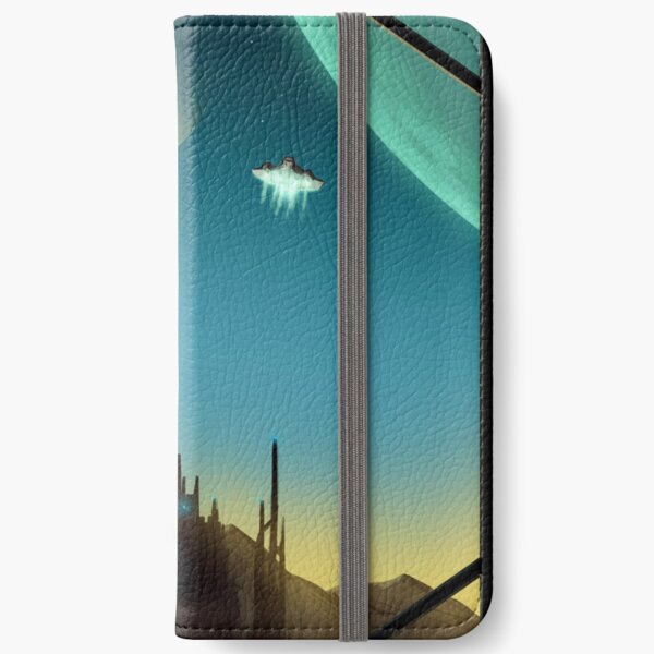 Sci-fi Cityscape Art Print iPhone Wallet