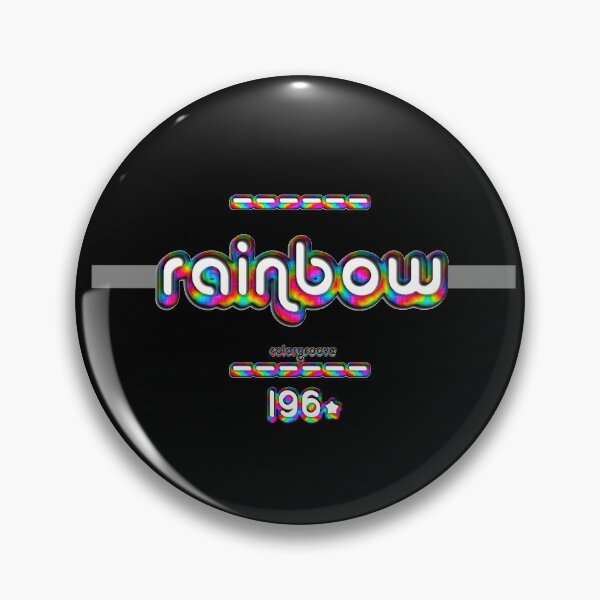 Item preview, Rainbow 1960s Retro Rainbow Font designed and sold by oh-so.