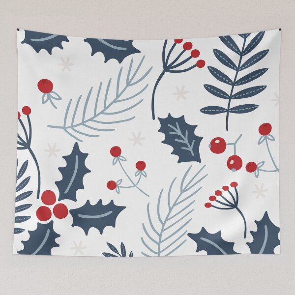 Item preview, Holly And Winter Berries designed and sold by Maria Heyens.