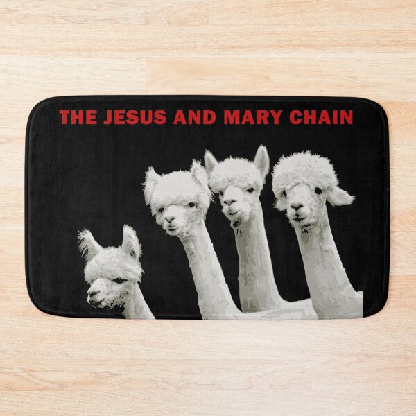Item preview, The Jesus and Mary Chain llamas designed and sold by thisfadingdream.
