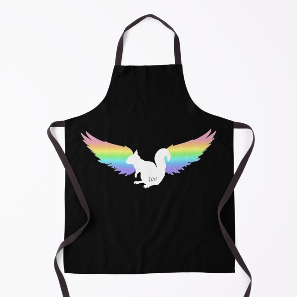 Item preview, destiel squirrel with angel wings - rainbow/white designed and sold by lexicolor.