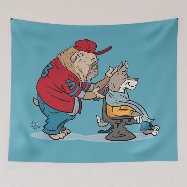 Item preview, Bulldog Barber designed and sold by JohnnyPraize.