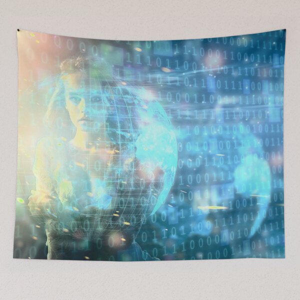 Item preview, Digital Woman Binary Code - 06 designed and sold by Mirage72.