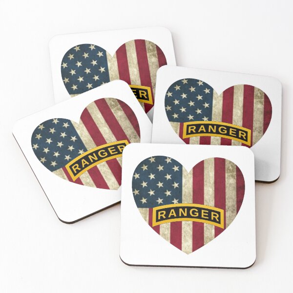 Item preview, Army Ranger School Tab American Heart Flag designed and sold by Your Treasures.