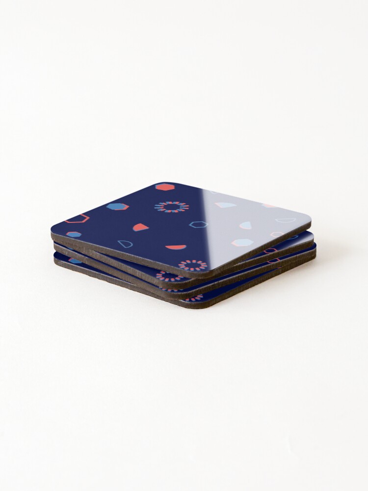 Thumbnail 4 of 5, Coasters (Set of 4), Colorful Geometric figures designed and sold by Roland1980.