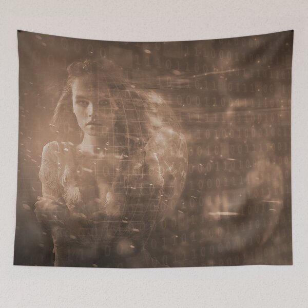 Item preview, Digital Woman Binary Code - 07 designed and sold by Mirage72.