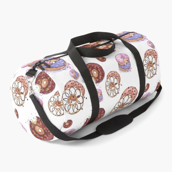 Item preview, Donut pattern pink, purple, cream, jelly filled sprinkles, WHITE BACKGROUND designed and sold by JustAMillenial -.