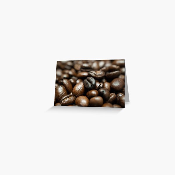 Coffee Bean Close-up Greeting Card