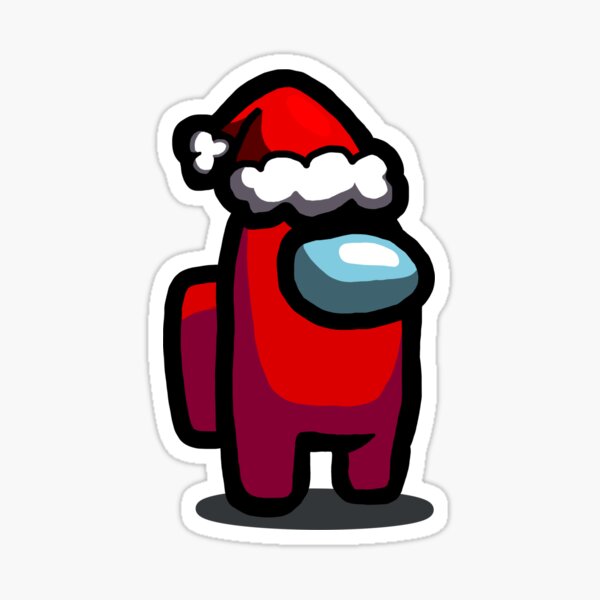 Santa Among Us Stickers | Redbubble