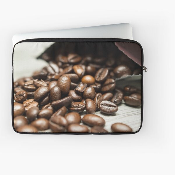 Spilled Coffee Beans Laptop Sleeve