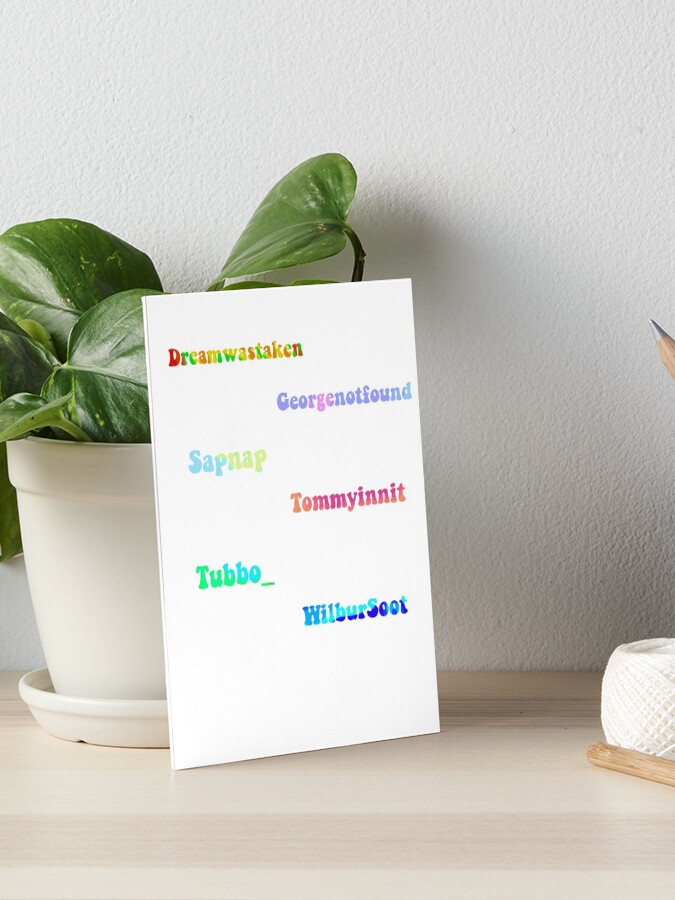 dream smp sticker pack art board print by kaybabz redbubble