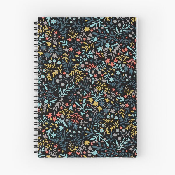 Item preview, small flowers black designed and sold by Petit Faon Prints.