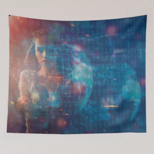 Item preview, Digital Woman Binary Code - 08 designed and sold by Mirage72.