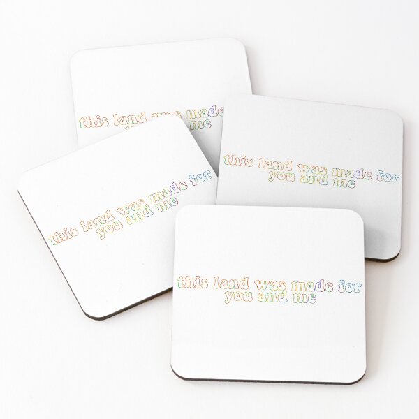 Item preview, rainbow this land was made for you and me  designed and sold by buckal.