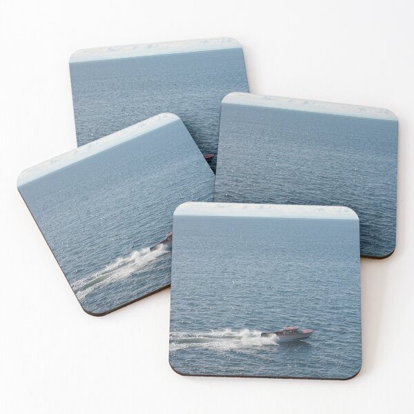 Item preview, Boat in the Straight of Georgia designed and sold by Ocean Gray.