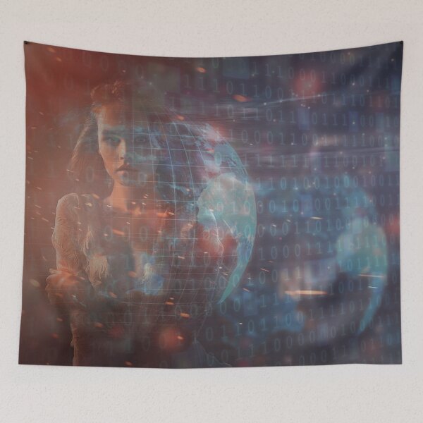 Item preview, Digital Woman Binary Code - 09 designed and sold by Mirage72.
