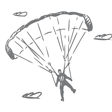 Aperçu de l'œuvre Parachutiste dessiné à la main - parachutisme de vicobu