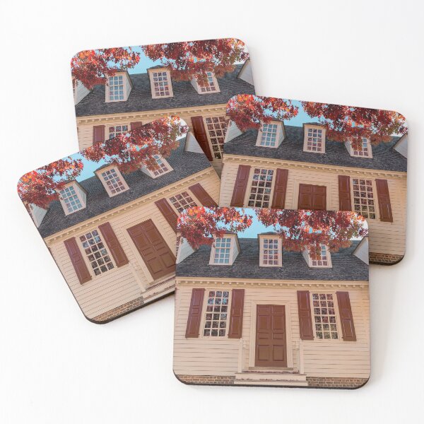 Item preview, Colonial Williamsburg Red Door House in Fall designed and sold by PaulinaS.