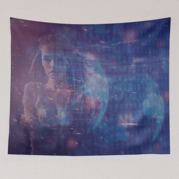 Item preview, Digital Woman Binary Code - 10 designed and sold by Mirage72.