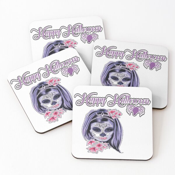 Item preview, Beautiful and Scary Witch with Flowers for a Happy Halloween  designed and sold by Shekevara.