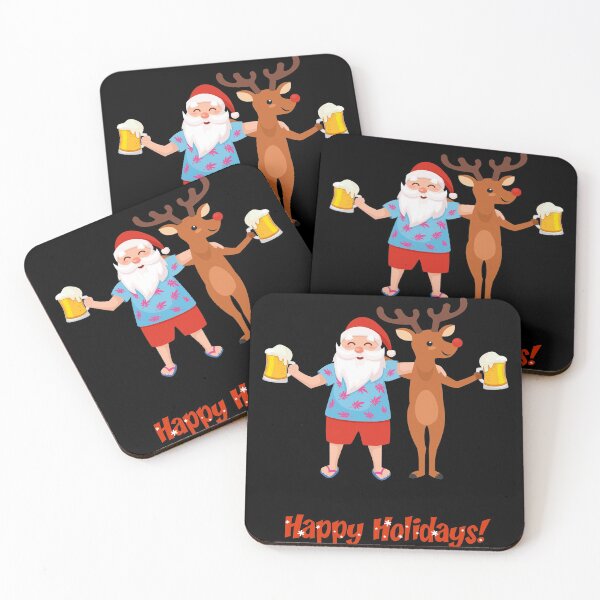 Item preview, Happy holidays Santa and rudolf  designed and sold by Md1982.