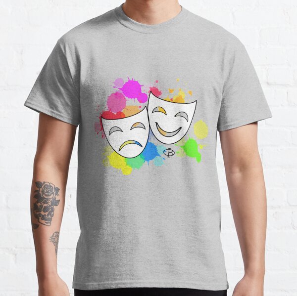 Aperçu de l'œuvre  Masques de théâtre colorés / blancs créée et vendue par BusInACan.