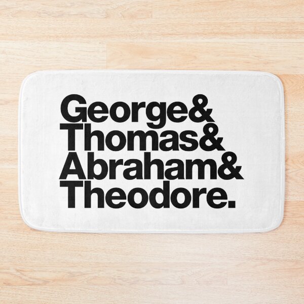 Item preview, Mount Rushmore - Names of Presidents (black letters) designed and sold by dudethecreator.