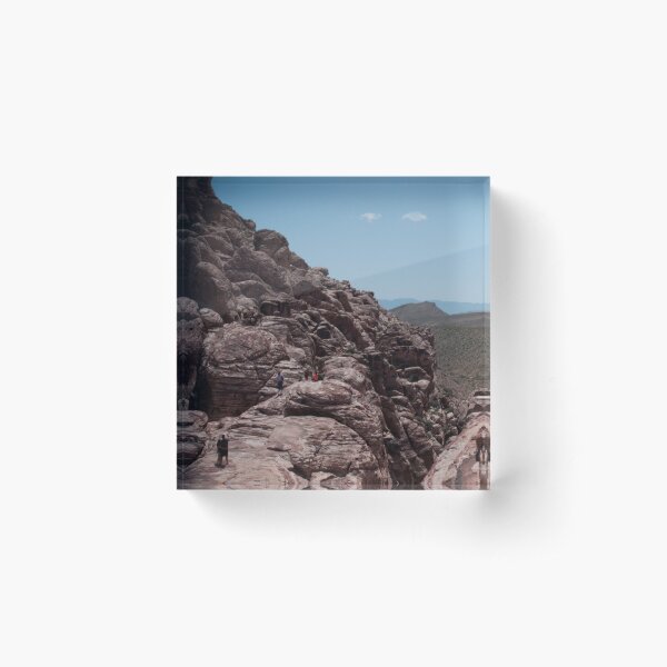 Red Rock Canyon Visitors Acrylic Block