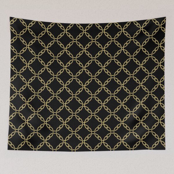 Item preview, Chains Interlocked Black Gold designed and sold by karwilberevivalcollection.
