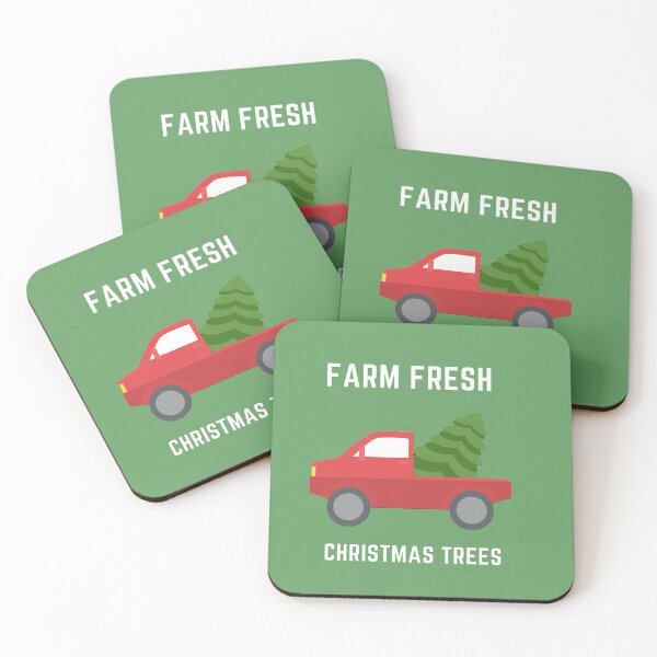 Item preview, Farm Fresh Christmas Trees Red Truck designed and sold by JessyDesigns.