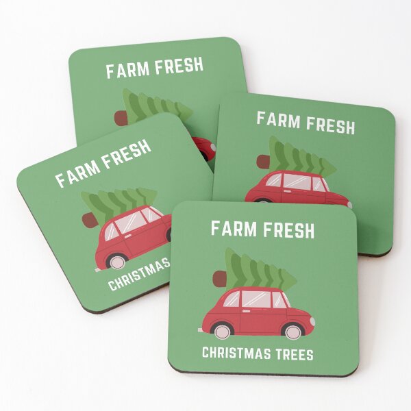 Item preview, Farm Fresh Christmas Trees Red Car designed and sold by JessyDesigns.