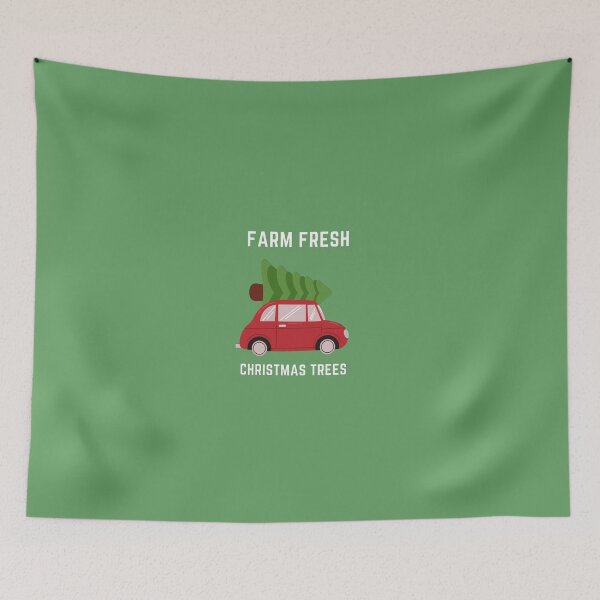 Item preview, Farm Fresh Christmas Trees Red Car designed and sold by JessyDesigns.
