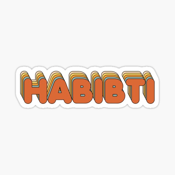 retro-habibti-in-arabic-sticker-by-kamrankhan-redbubble