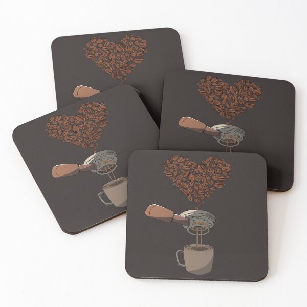 Item preview, Barista Coffee Beans Heart Cartoon designed and sold by MrEddie10.