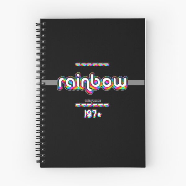 Item preview, Rainbow 1970s Retro Rainbow Font designed and sold by oh-so.