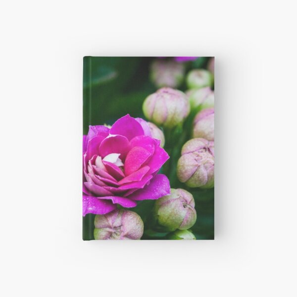 Bright Pink Flowers Hardcover Journal