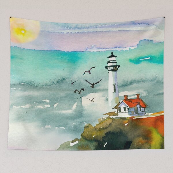 Item preview, Watercolor Lighthouse  designed and sold by Morganatic.