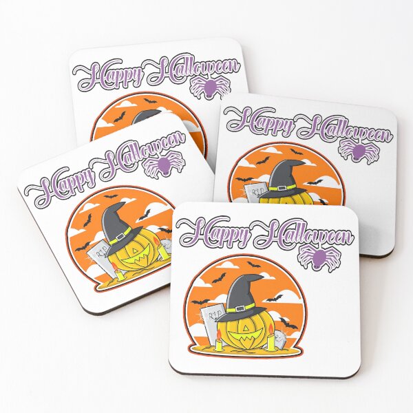 Item preview, Scary Witch, Bats, Tomb and Pumpkin for a Happy Halloween designed and sold by Shekevara.