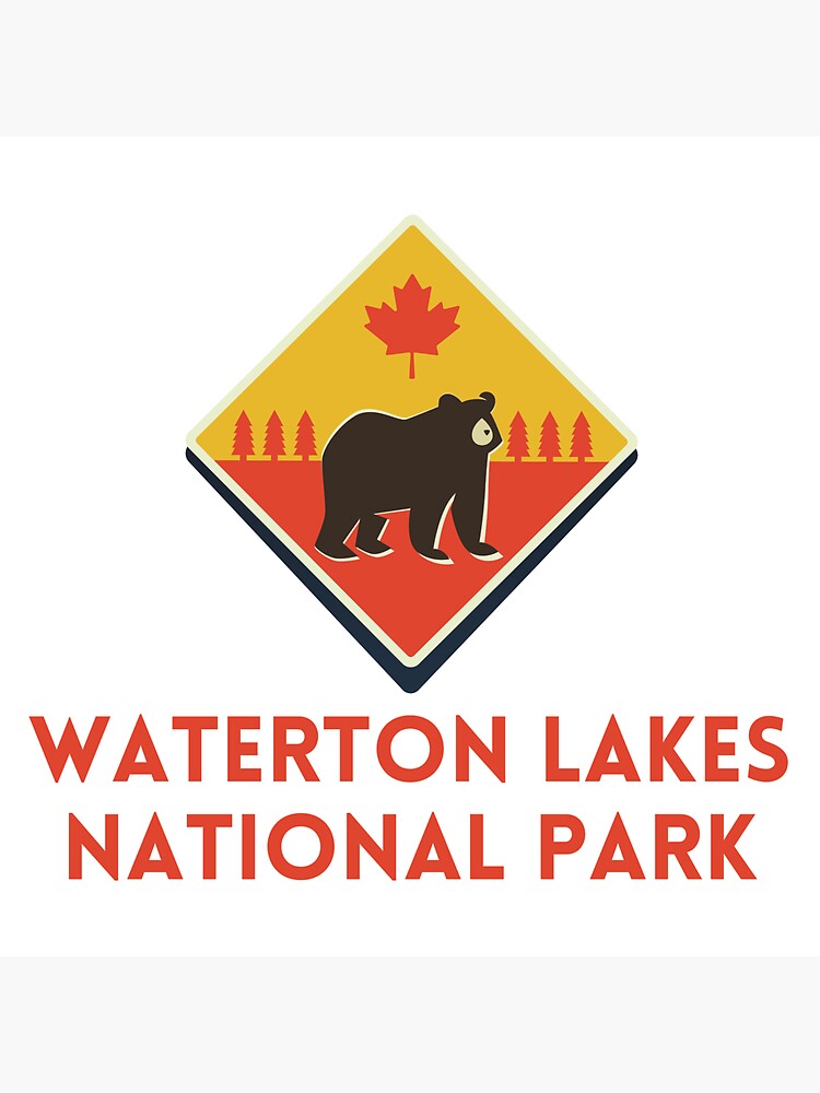 "Waterton Lakes National Park" Sticker for Sale by AdventureAB Redbubble