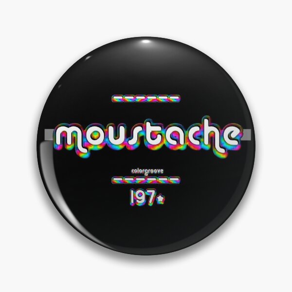 Item preview, Moustache 1970s Retro Rainbow Font designed and sold by oh-so.