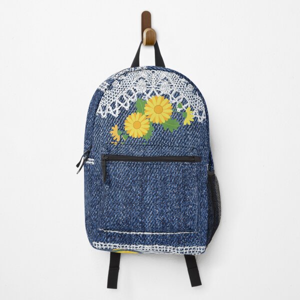 Item preview, Vintage Lace on Denim Daisies designed and sold by SloganExpress.
