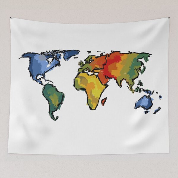 Item preview, World Map  designed and sold by maliorao.