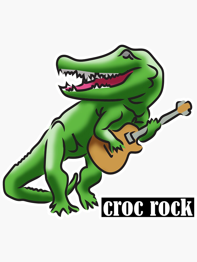 "Crocodile rock" Sticker for Sale by Xdelacra Redbubble