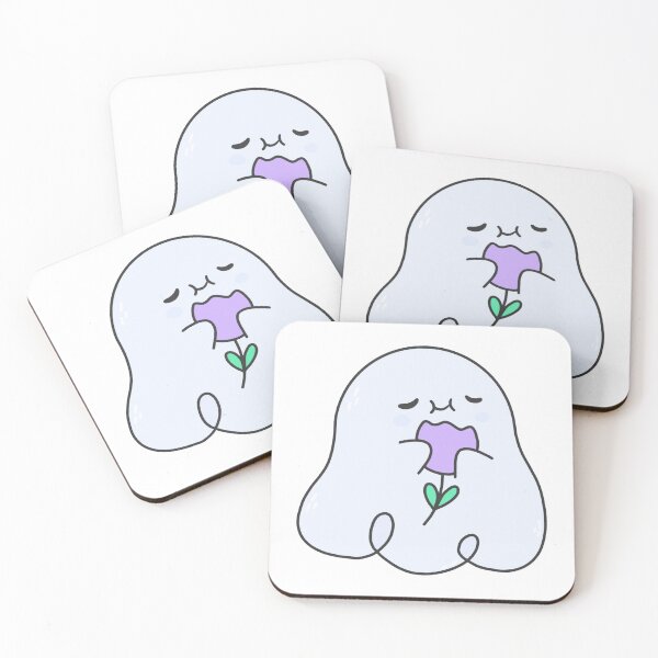 Item preview, Ghost with a flower designed and sold by IcyBubblegum.