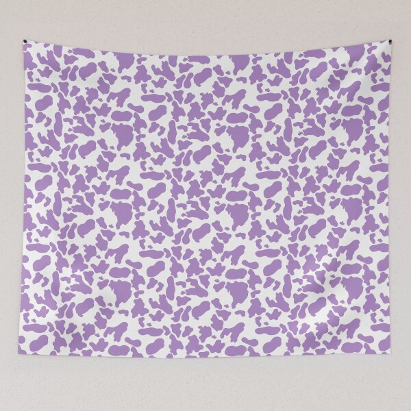 Item preview, Purple Cow Girl Cottagecore on White designed and sold by Cass Noel Studio.