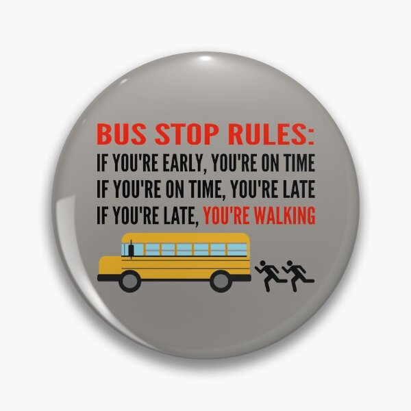 Item preview, School bus driver / bus stop rules designed and sold by portrait4you.