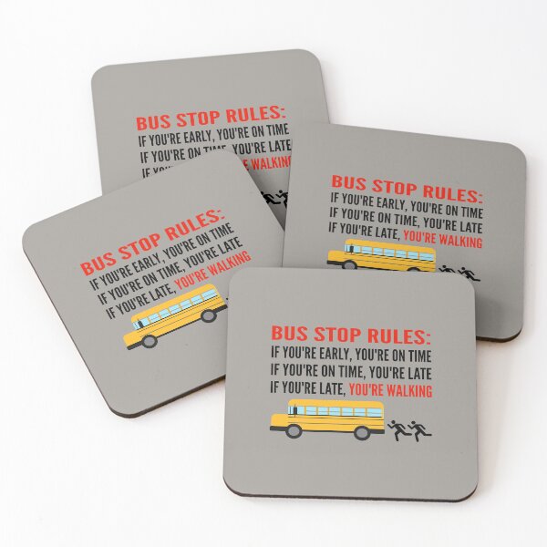 Item preview, School bus driver / bus stop rules designed and sold by portrait4you.