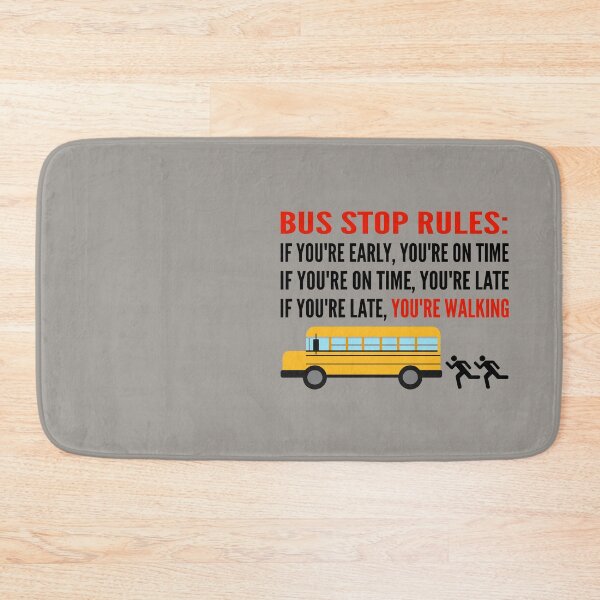 Item preview, School bus driver / bus stop rules designed and sold by portrait4you.